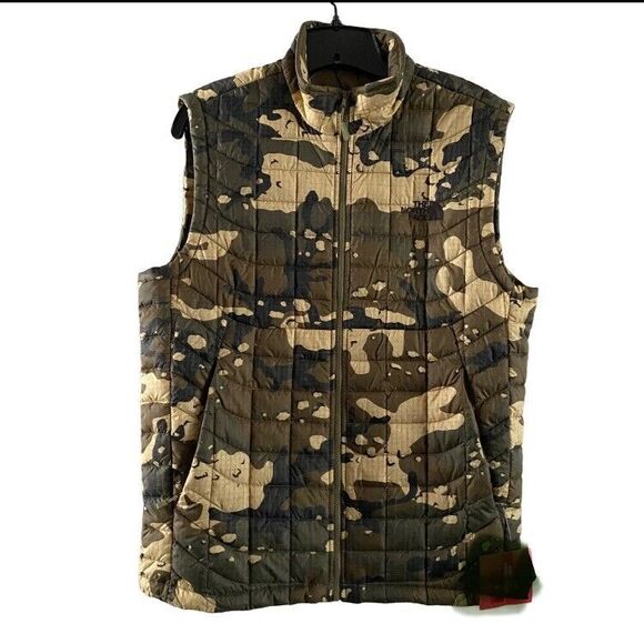 The North Face THERMOBALL VEST Camouflage Mens Small New With Out‎ Tag